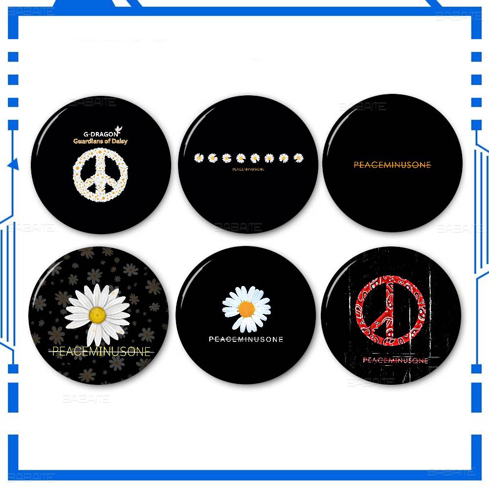 Peat Pellet Tray - P-P-Peaceminusones LOGO 58 mm handgefertigte Brosche,